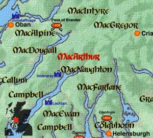 Clan MacArthur Map
